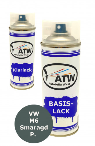 Autolack für VW M6 Smaragd P. +400ml Klarlack Set